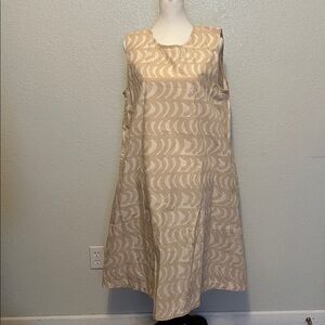 Marimekko UNIQLO Beige Dress XL EUC